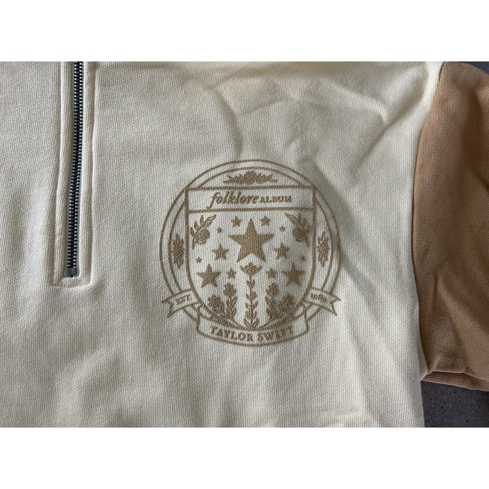 Official Taylor Swift Folklore Sweatshirt 1/4 Zip The Eras Tour Sz XS - Picture 4 of 5